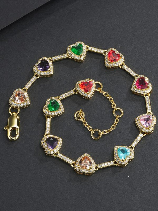 Shaped Hearts Anklet