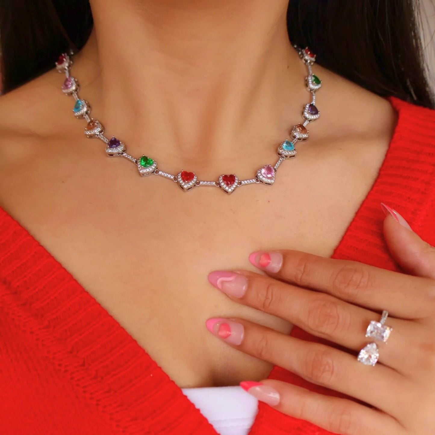 Shaped Hearts Necklace